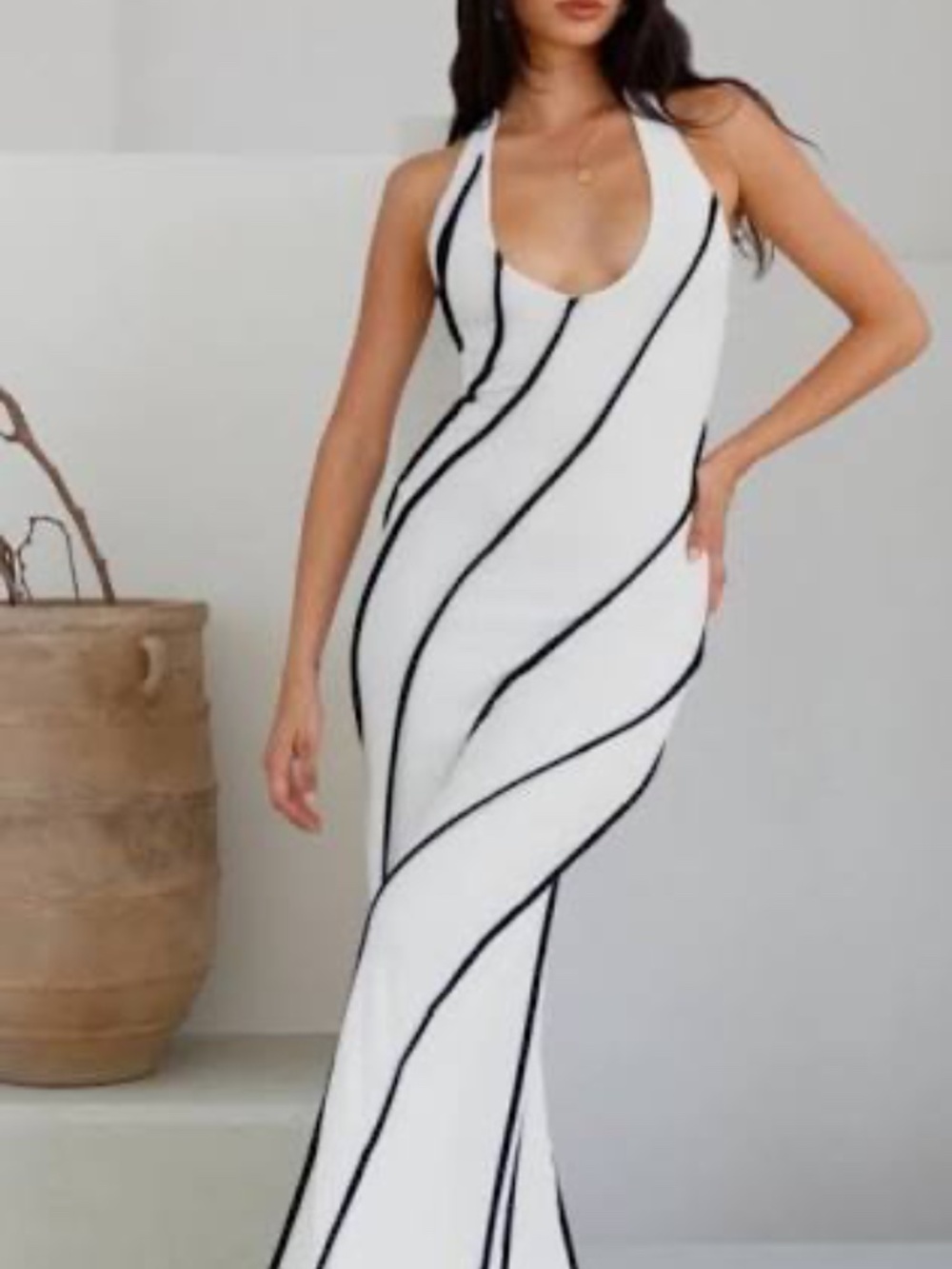 Seven Wonders Black and White Dress